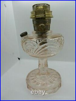 1941-1955 B53P Pink Tint Aladdin Washington Drape Kerosene Oil Lamp