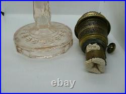 1941-1955 B53P Pink Tint Aladdin Washington Drape Kerosene Oil Lamp