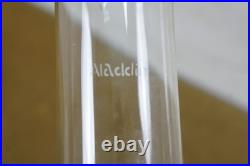 1970's Aladdin #23 Milk Glass Floral Kerosene Hurricane Oil Lamp Lantern 21