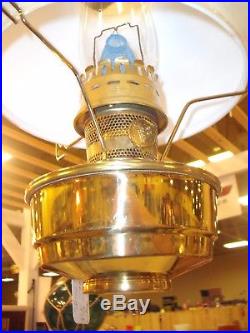 1977 Brass Hanging Aladdin Oil lamp Complete-NOS