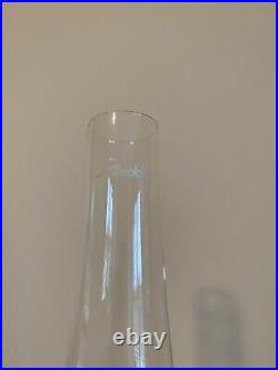 1999 Aladdin Oil Kerosene Pink Short Lincoln Drape Glass Lamp With Loxon Chimney