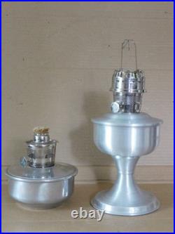 2 ALADDIN #23 Aluminum OIL LAMP