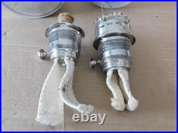 2 ALADDIN #23 Aluminum OIL LAMP