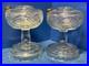 2 ALADDIN Clear Glass Washington Reverse Drape Oil Lamp Vintage Bases