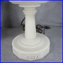 2 Aladdin Alacite Lincoln Drape Electrified Oil Lamps