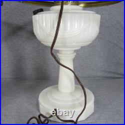 2 Aladdin Alacite Lincoln Drape Electrified Oil Lamps