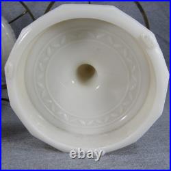 2 Aladdin Alacite Lincoln Drape Electrified Oil Lamps