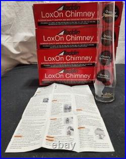 2 Aladdin Lamp Lox-on Chimneys Part # R103 Brand New Replacement Free Shipping