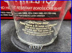 2 Aladdin Lamp Lox-on Chimneys Part # R103 Brand New Replacement Free Shipping