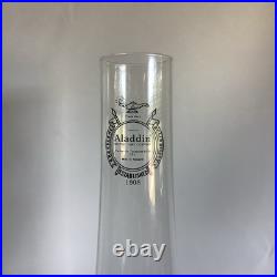 2003 Aladdin Ruby Red Short Lincoln Drape Electric Table Lamp WORKS