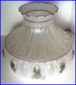 2004 ALADDIN amethyst LINCOLN DRAPE electrified OIL LAMP COMPLETE M752 SHADE