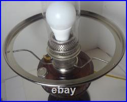 2004 ALADDIN amethyst LINCOLN DRAPE electrified OIL LAMP COMPLETE M752 SHADE