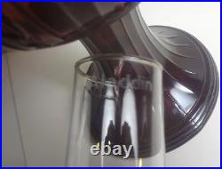 2004 ALADDIN amethyst LINCOLN DRAPE electrified OIL LAMP COMPLETE M752 SHADE