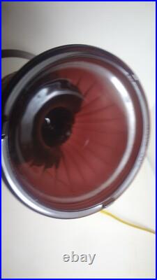 2004 ALADDIN amethyst LINCOLN DRAPE electrified OIL LAMP COMPLETE M752 SHADE