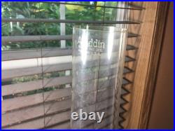 23 1/2 Vintage Aladdin Vaseline Green Corinthian Oil Lamp With Parchment Shade