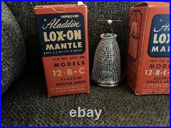 3 Aladdin Oil Lamp Lox-On Mantle for model 12 B Or C & 12 B C 21C. New