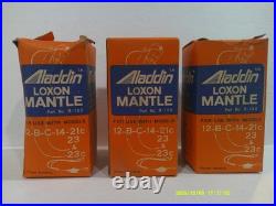 3 NOS Aladdin Loxon Mantle for Models 12-B-C & 14 & 21C & 23 & 23C In Boxes