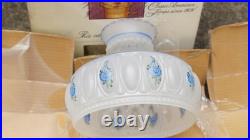 4 Vintage Aladdin Kerosene & Electric Lamp Hand Painted Glass Shade 1990s NOS 23