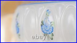 4 Vintage Aladdin Kerosene & Electric Lamp Hand Painted Glass Shade 1990s NOS 23