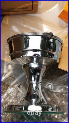 4 Vintage Aladdin Kerosene & Electric Lamp Hand Painted Glass Shade 1990s NOS 23