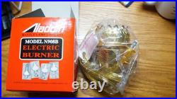 4 Vintage Aladdin Kerosene & Electric Lamp Hand Painted Glass Shade 1990s NOS 23