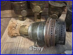 5 ALADDIN NU-TYPE Model No B Kerosene Lamp Burners MANTLE LAMP CO NICKLE BRASS