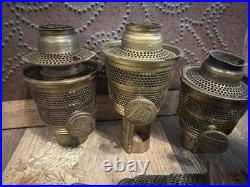 5 ALADDIN NU-TYPE Model No B Kerosene Lamp Burners MANTLE LAMP CO NICKLE BRASS