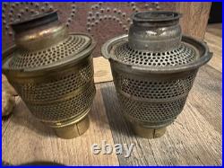 5 ALADDIN NU-TYPE Model No B Kerosene Lamp Burners MANTLE LAMP CO NICKLE BRASS