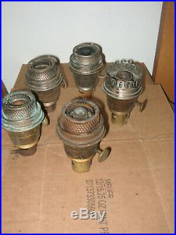 5 Aladdin B Burners And Parts / Oil Lamp Burner Parts