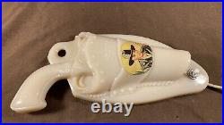 50s Hoppy Hopalong Cassidy Pistol in Holster Night Light Aladdin William Boyd