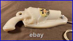 50s Hoppy Hopalong Cassidy Pistol in Holster Night Light Aladdin William Boyd