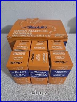 6 Vintage R-150 Aladdin Loxon Mantles (New) With Original Pop-up Display Box