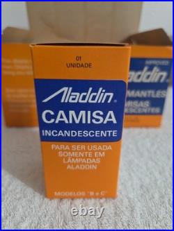 6 Vintage R-150 Aladdin Loxon Mantles (New) With Original Pop-up Display Box