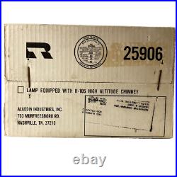 70s Aladdin Oil Lamp M23 25906 R-105 Burner Chimney In Unopened Box NOS Kerosene