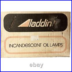 70s Aladdin Oil Lamp M23 25906 R-105 Burner Chimney In Unopened Box NOS Kerosene