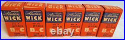 9 Aladdin Kerosene Lantern Wick Model B & C, Store Display Box, NOS, withDirections