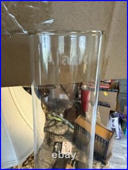 ALADDIN #12 NICKEL LAMP Rare Straight Side Log Cabin Shade 616S Aladdin Chimney