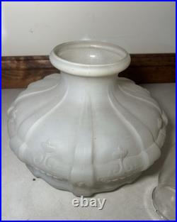 ALADDIN 1948-1953 SIMPLICITY B-27 ALACITE GOLD LUSTRE OIL LAMP With SHADE MODEL B