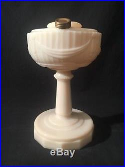 ALADDIN ANTIQUE KEROSENE OIL LAMP MODEL B-75 pre-war alacite TALL LINCOLN DRAPE