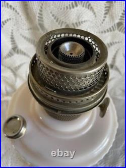 ALADDIN Alacite Kerosene Bracket Hanging Oil Lamp Font Nickel Burner Glows