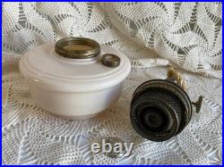 ALADDIN Alacite Kerosene Bracket Hanging Oil Lamp Font Nickel Burner Glows