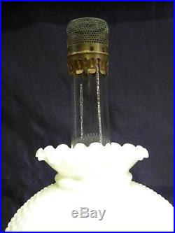 ALADDIN Amber CATHEDRAL Oil Lamp Lox-On Chimney Model B Burner and Shade