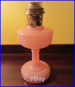 ALADDIN B-28 ROSE Pink SIMPLICITY Lamp with MODEL B BURNER- Kerosene Lamp