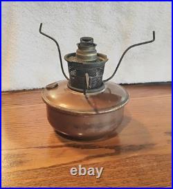 ALADDIN BRASS Model B- NU-TYPE KEROSENE Caboose Lamp With Glass Chimney1933-40s