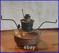 ALADDIN BRASS Model B- NU-TYPE KEROSENE Caboose Lamp With Glass Chimney1933-40s
