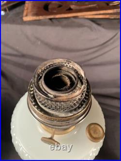 ALADDIN Black & White Quilt Table Lamp Model B-90 B Burner c1937