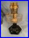 ALADDIN Clear Font Black Foot Corinthian Table Lamp Model B-104 B Burner c1935