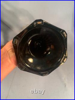 ALADDIN Clear Font Black Foot Corinthian Table Lamp Model B-104 B Burner c1935