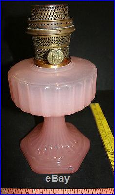ALADDIN Corinthian Rose Moonstone Oil Lamp With Model B Burner
