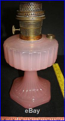 ALADDIN Corinthian Rose Moonstone Oil Lamp With Model B Burner